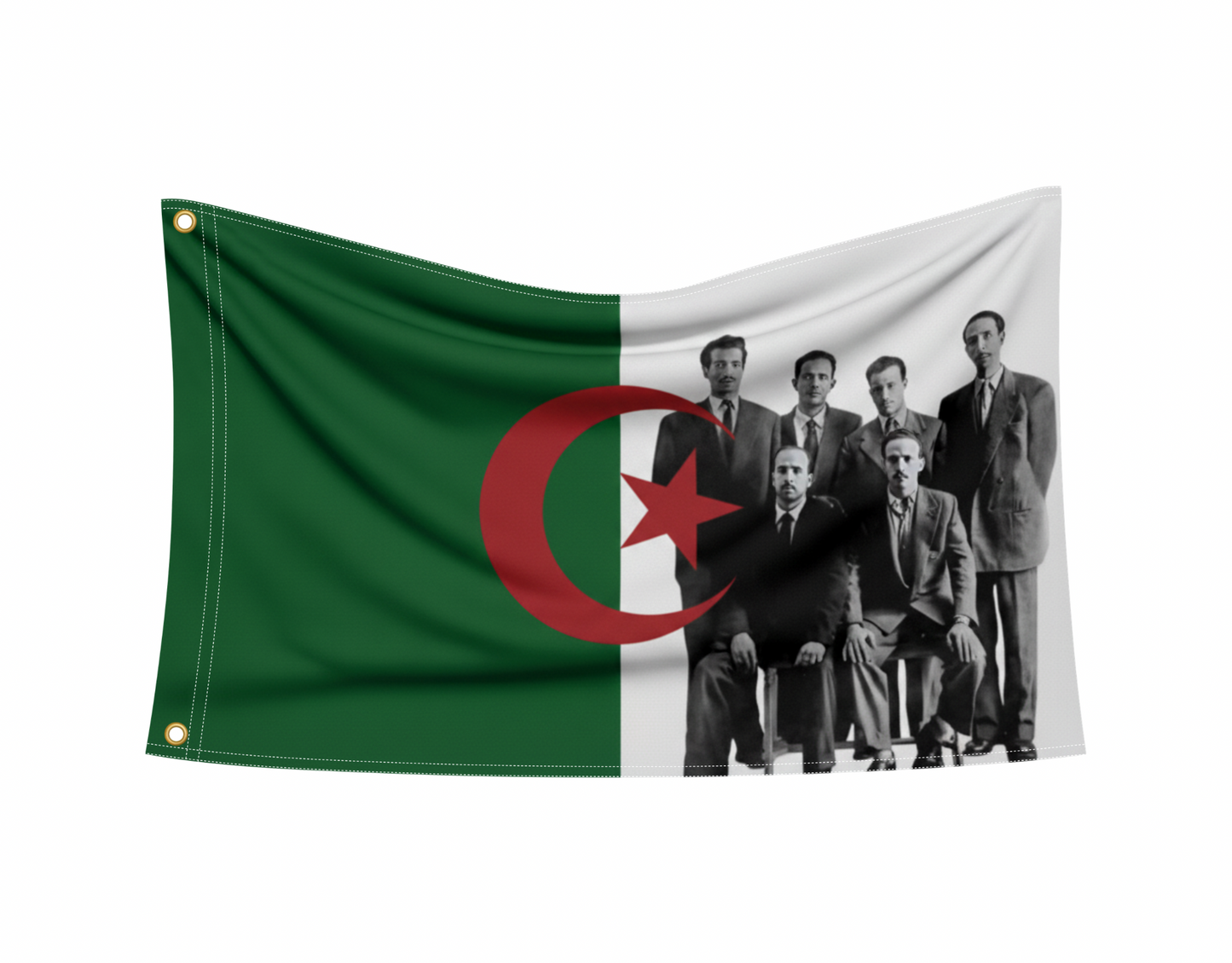 Drapeau De l'Algerie FLN taille  XL 140x80cm